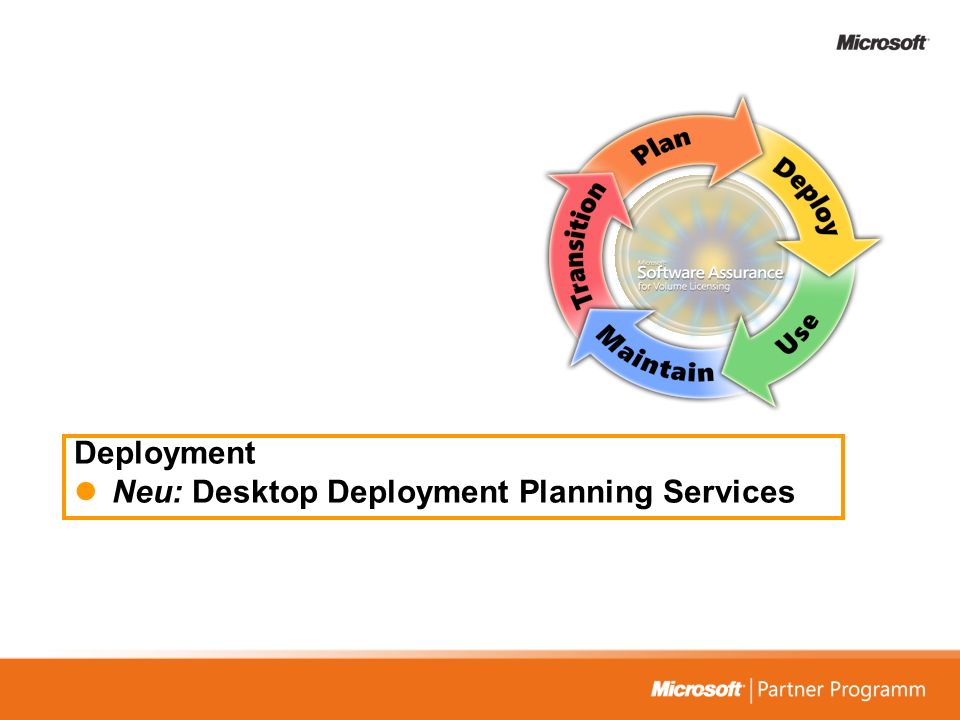 Deployment Neu: Desktop Deployment Planning Services