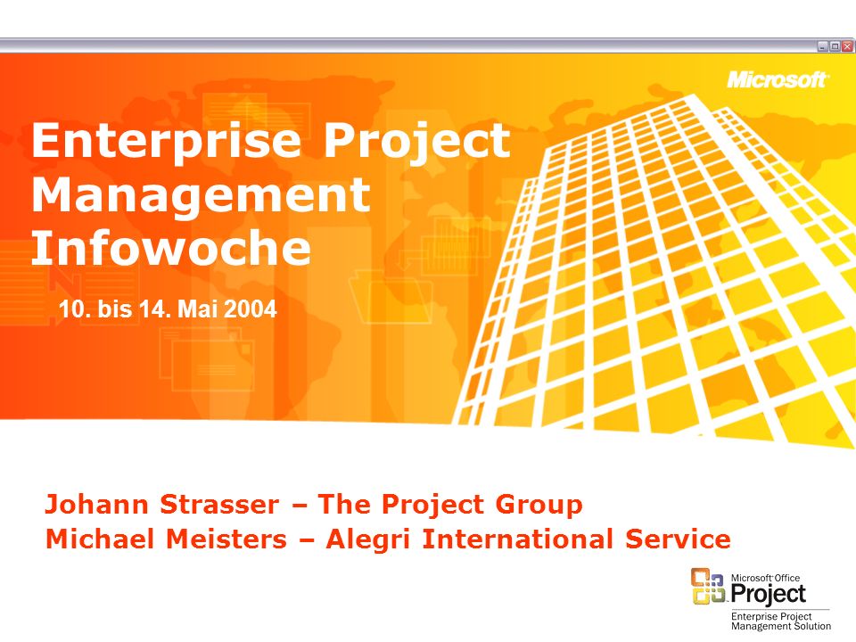 Enterprise Project Management Infowoche