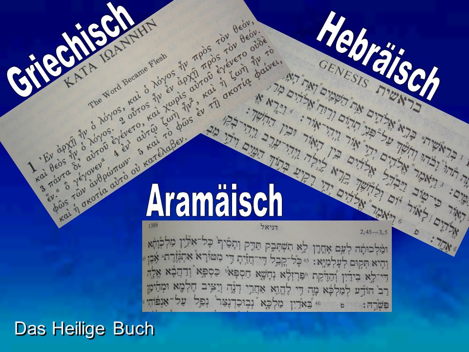 Griechisch Hebräisch Aramäisch Das Heilige Buch