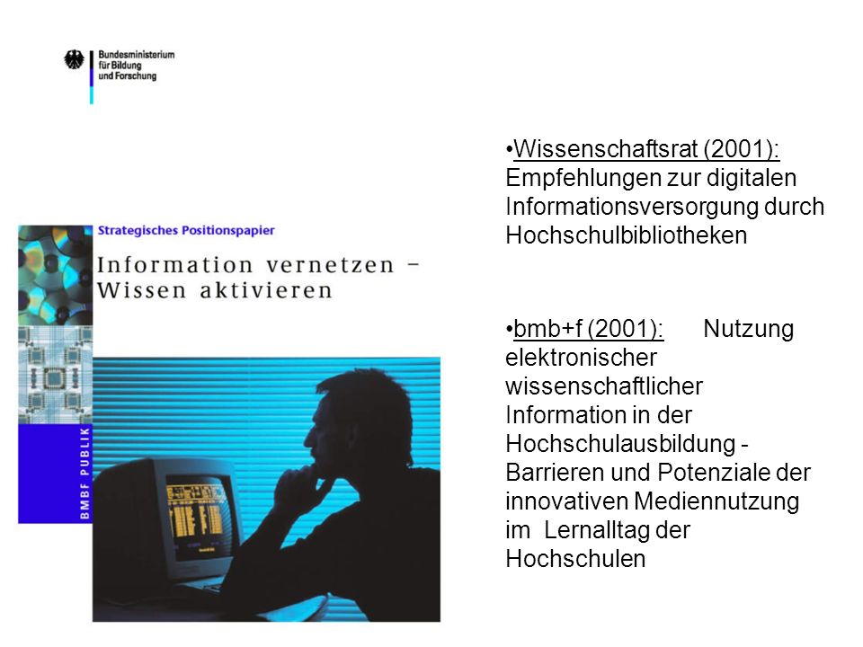 Wissenschaftsrat (2001): Empfehlungen zur digitalen Informationsversorgung durch Hochschulbibliotheken