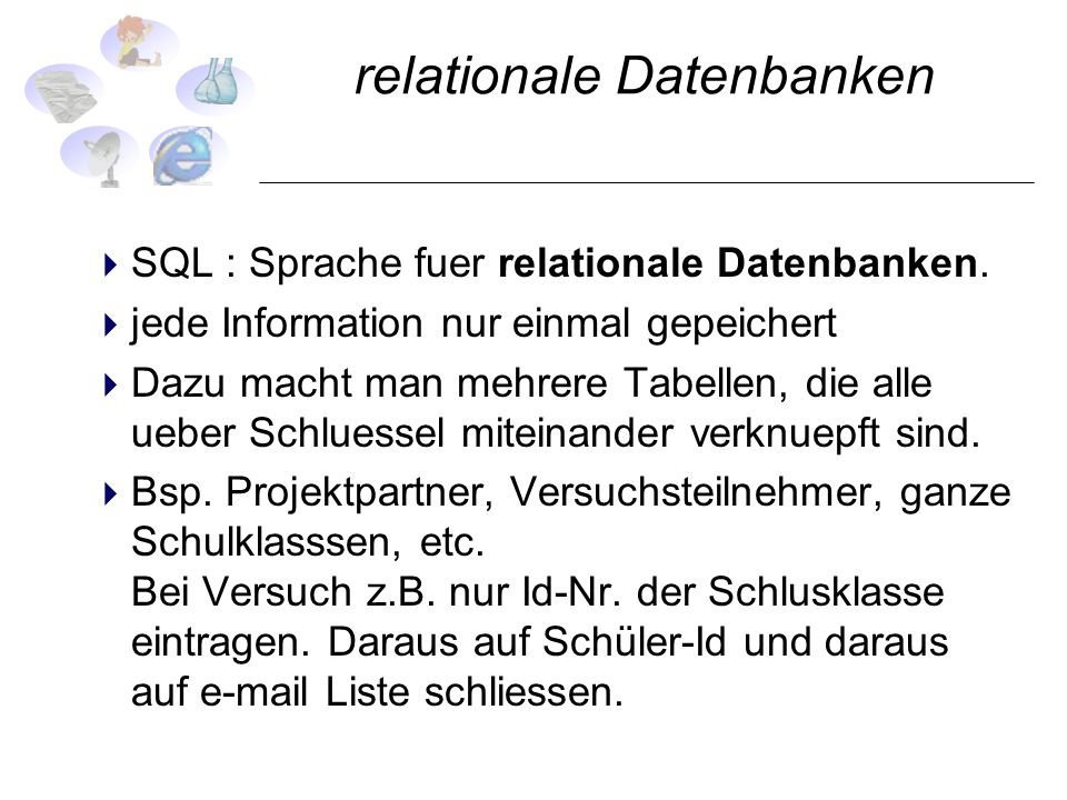 relationale Datenbanken