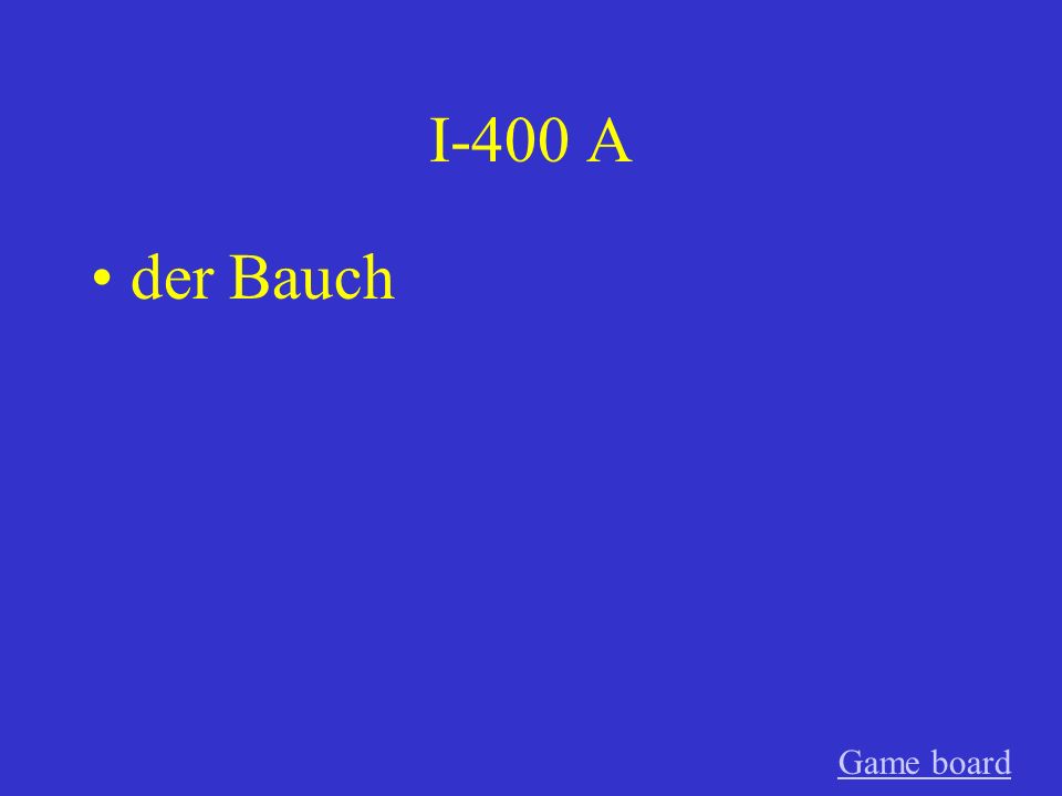 I-400 A der Bauch Game board