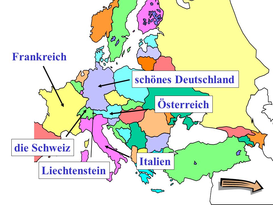 Frankreich schönes Deutschland Österreich die Schweiz Italien Liechtenstein