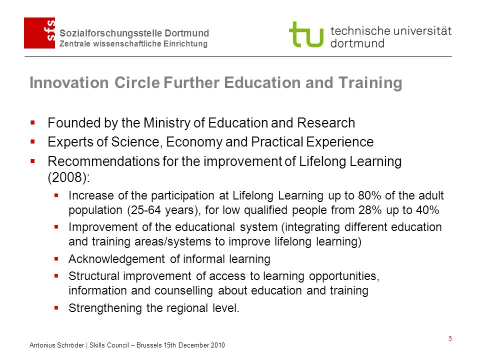 Innovation Circle Further Education and Training