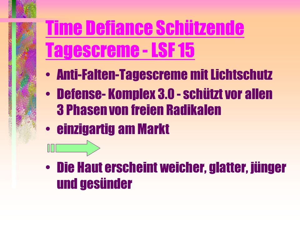 Time Defiance Schützende Tagescreme - LSF 15