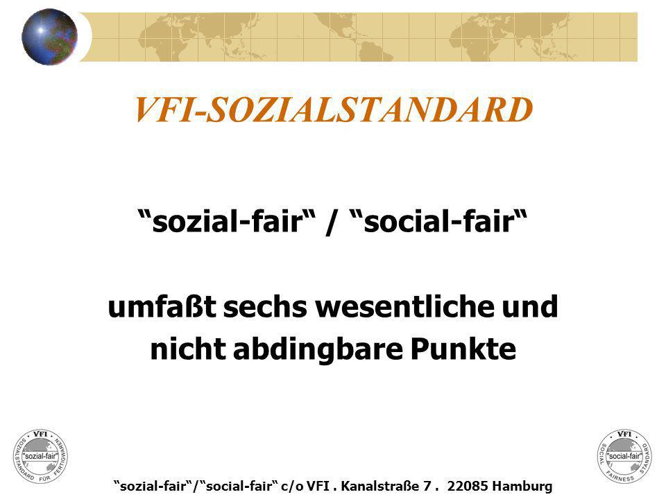 VFI-SOZIALSTANDARD sozial-fair / social-fair