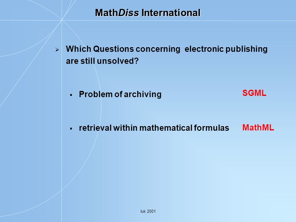 MathDiss International