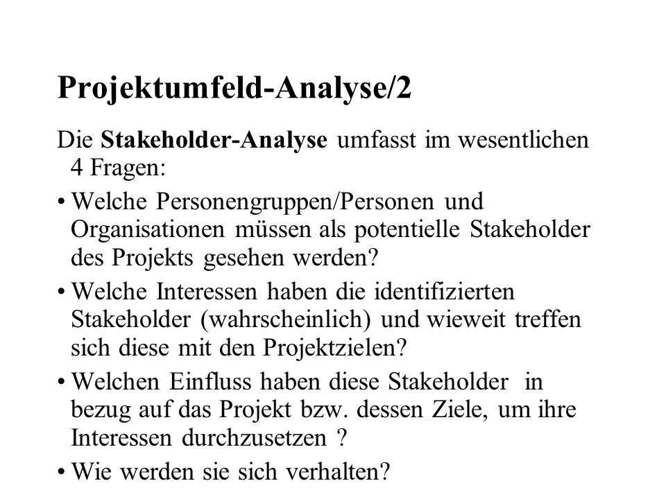 Projektumfeld-Analyse/2