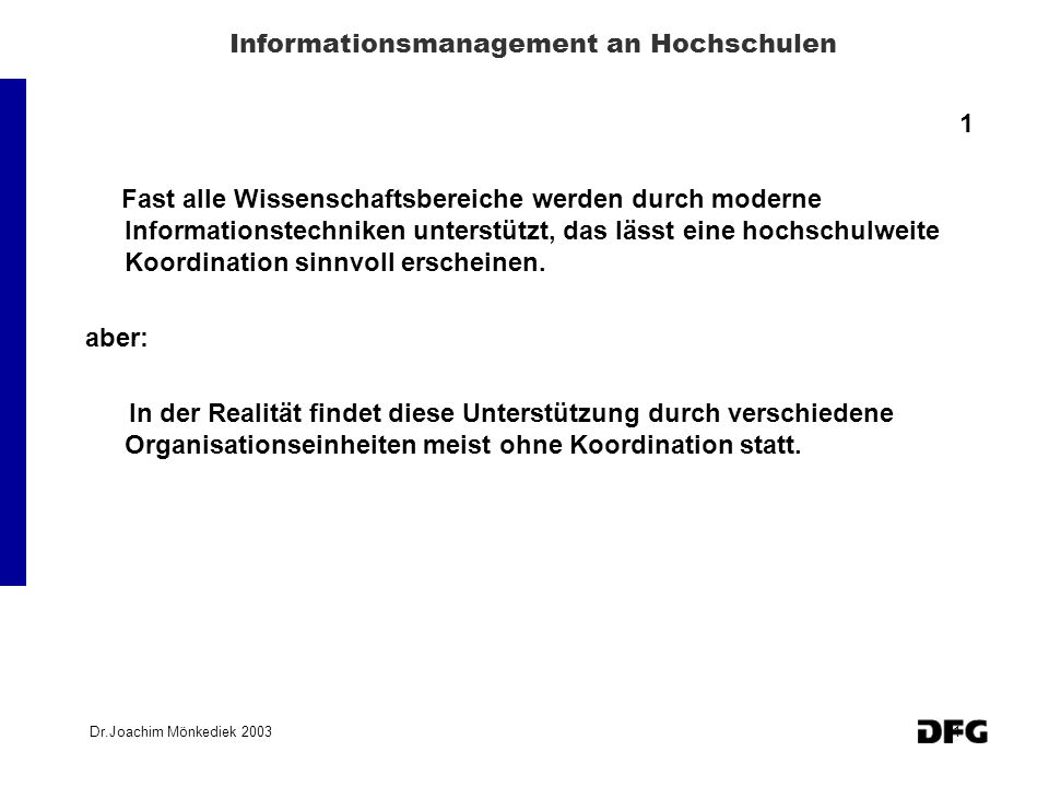 Informationsmanagement an Hochschulen