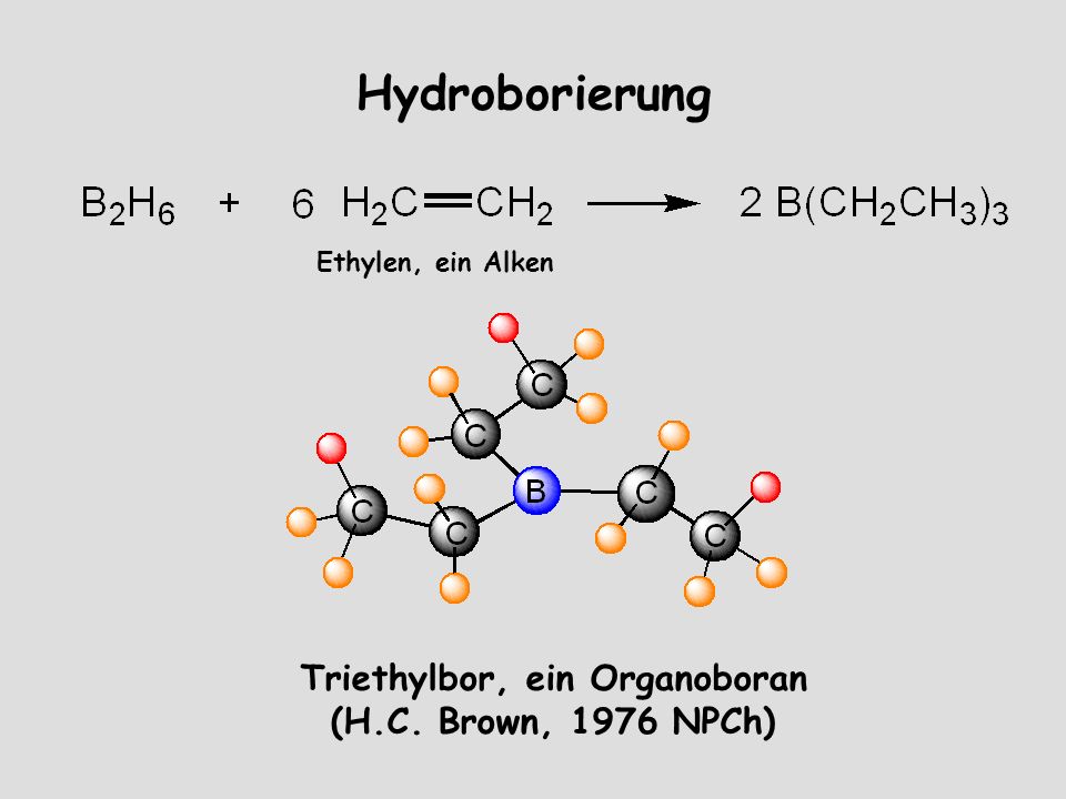 Triethylbor, ein Organoboran
