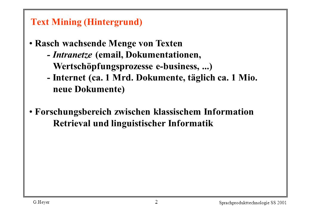 Text Mining (Hintergrund)