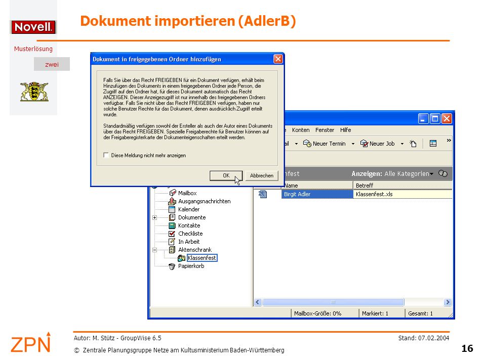 Dokument importieren (AdlerB)