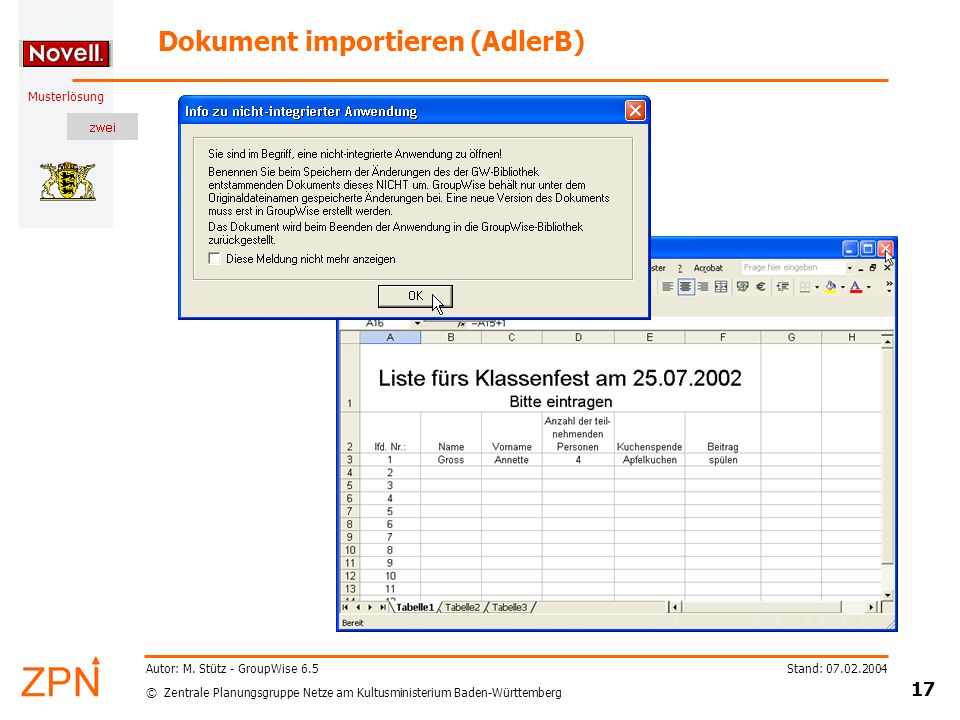 Dokument importieren (AdlerB)