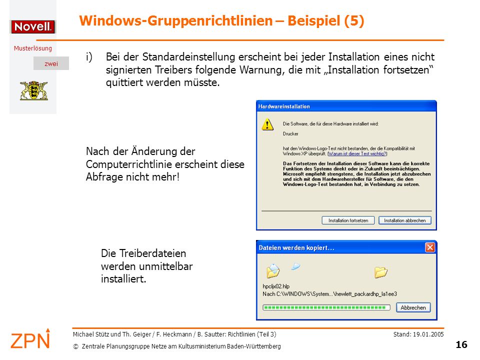 Windows-Gruppenrichtlinien – Beispiel (5)