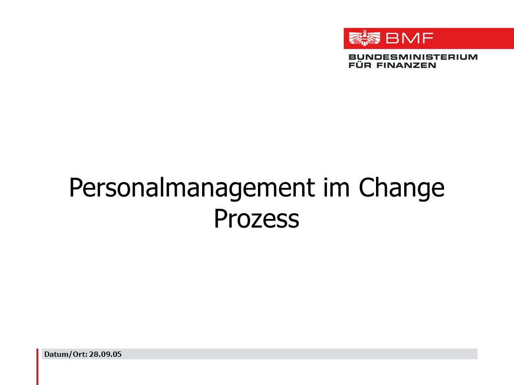Personalmanagement im Change Prozess