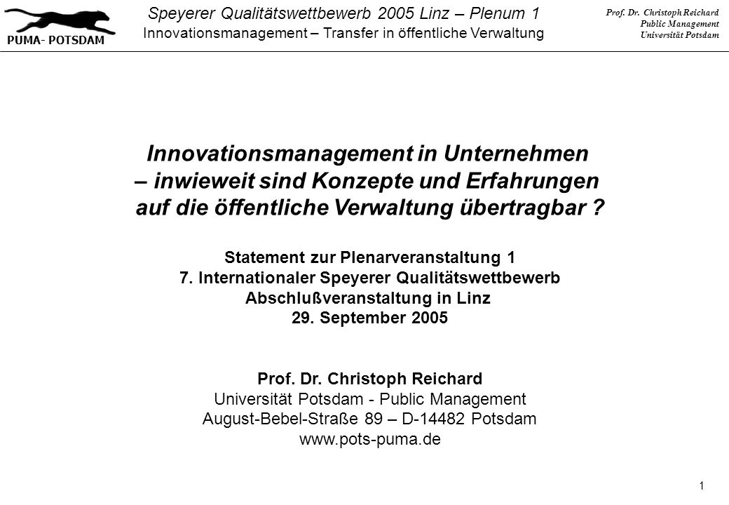 Innovationsmanagement in Unternehmen