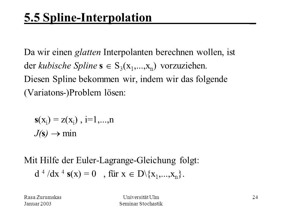 5.5 Spline-Interpolation _