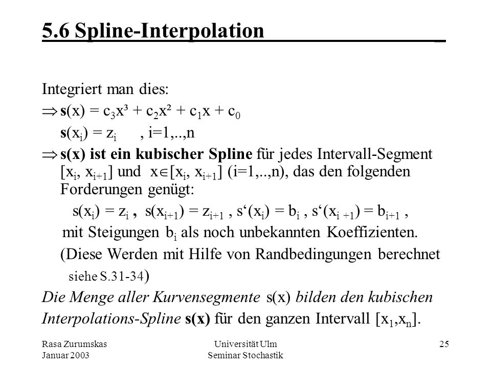 5.6 Spline-Interpolation _
