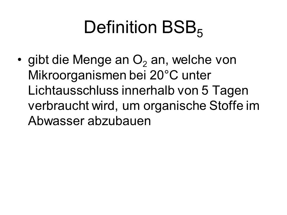 Definition BSB5
