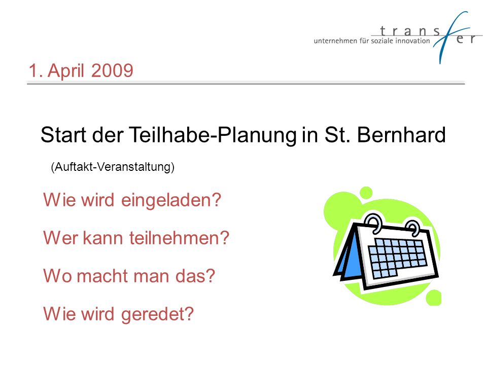 Start der Teilhabe-Planung in St. Bernhard