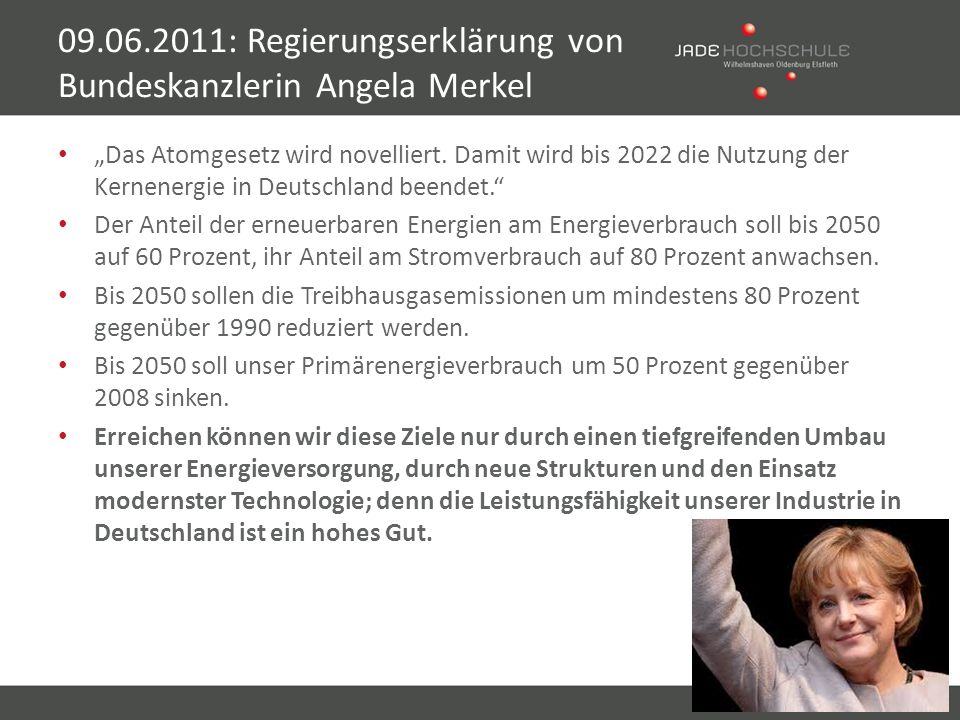 : Regierungserklärung von Bundeskanzlerin Angela Merkel
