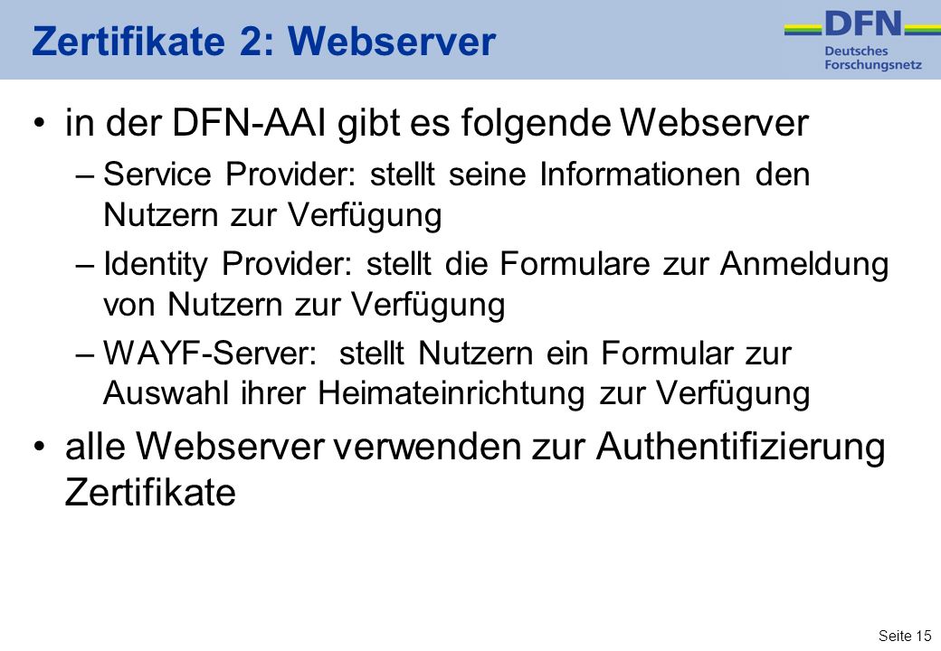 Zertifikate 2: Webserver