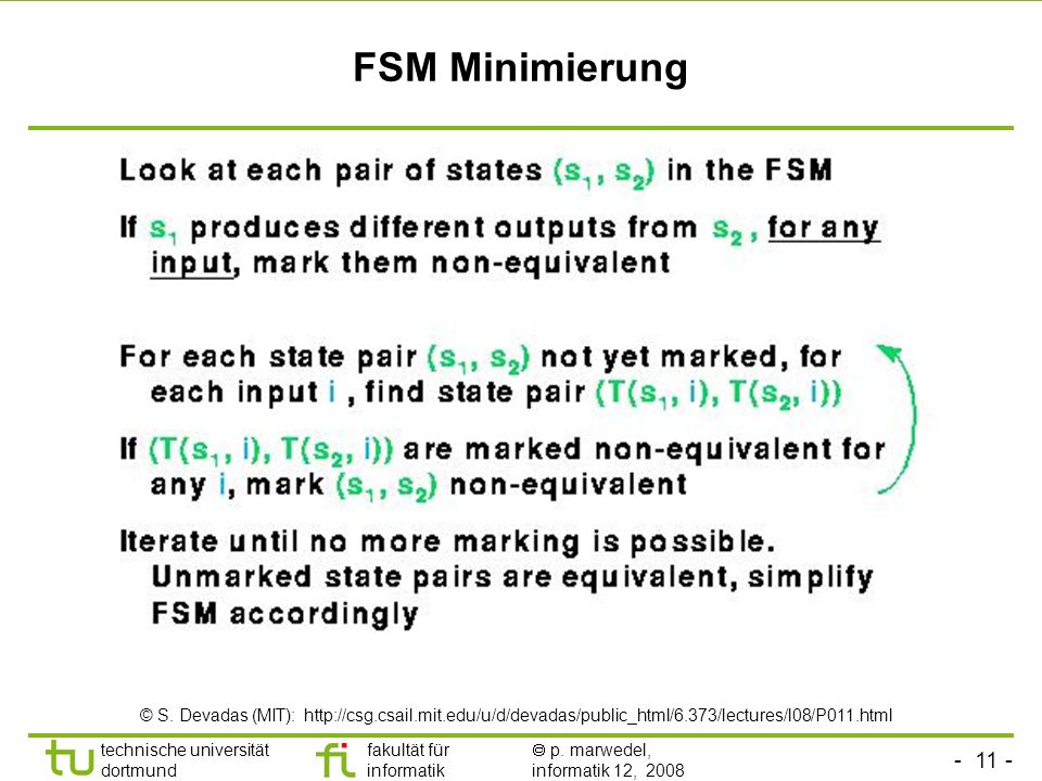 FSM Minimierung © S.