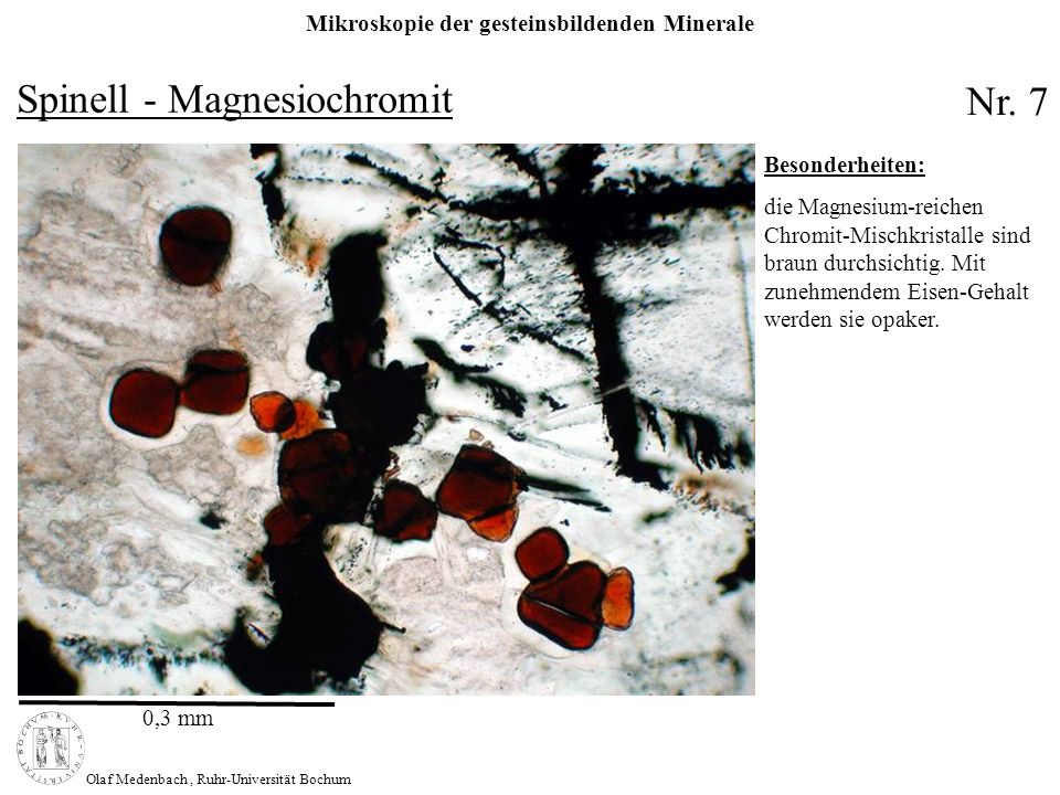 Spinell - Magnesiochromit Nr. 7