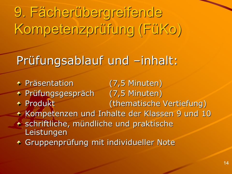 9. Fächerübergreifende Kompetenzprüfung (FüKo)