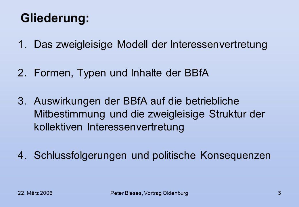 Peter Bleses, Vortrag Oldenburg