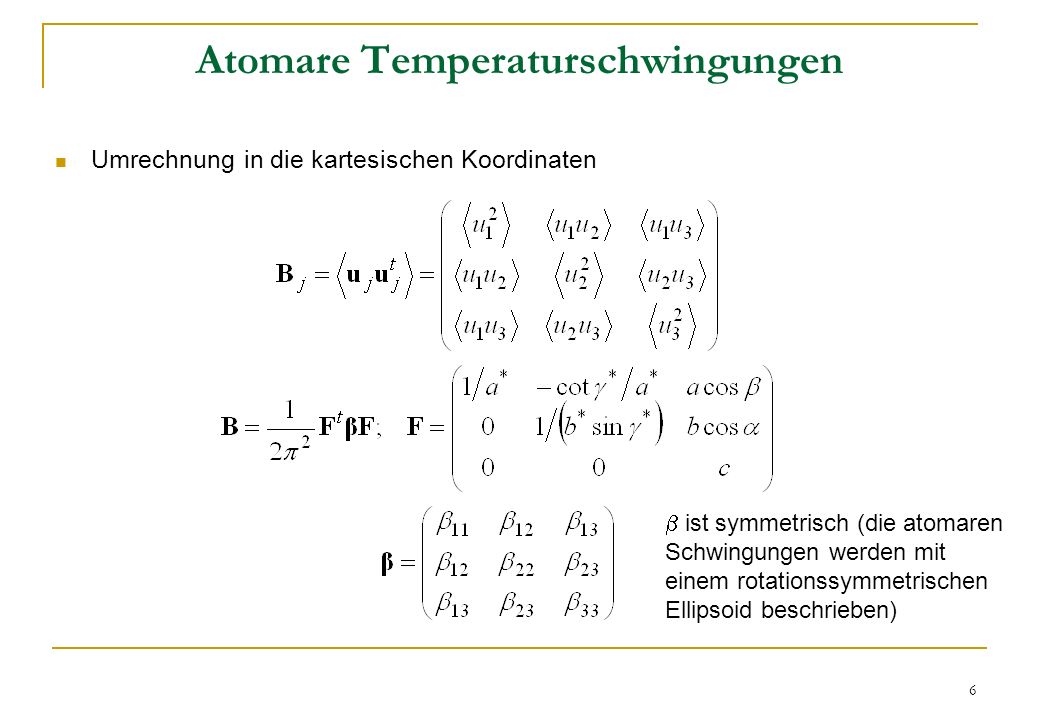 Atomare Temperaturschwingungen