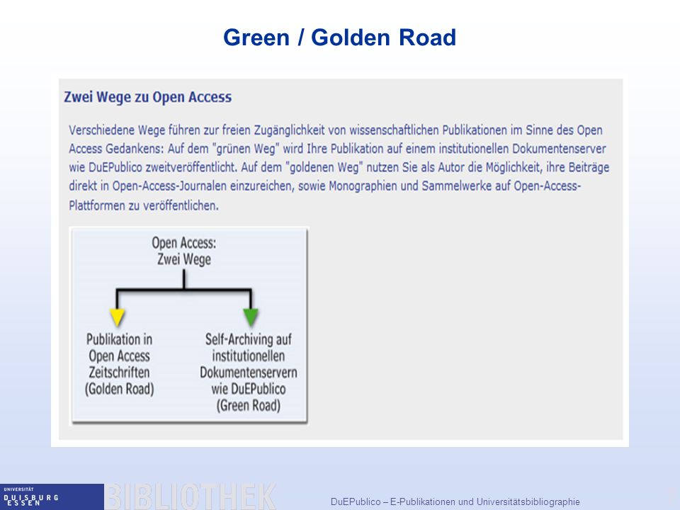 Green / Golden Road
