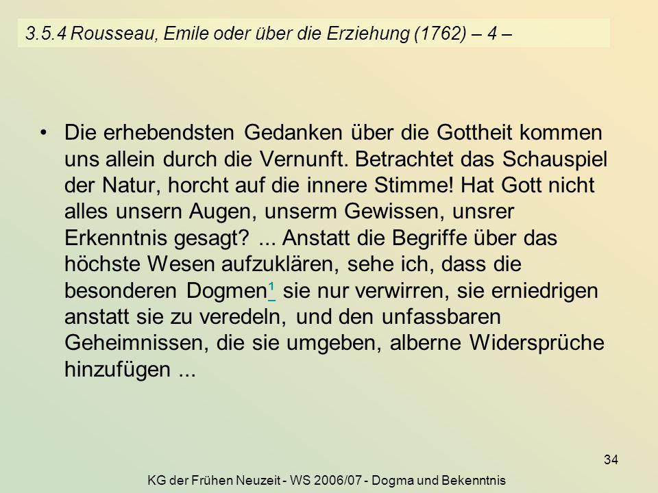 3.5.4 Rousseau, Emile oder über die Erziehung (1762) – 4 –