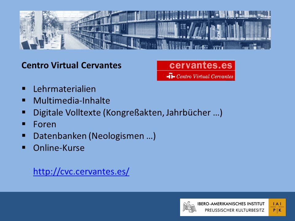 Centro Virtual Cervantes