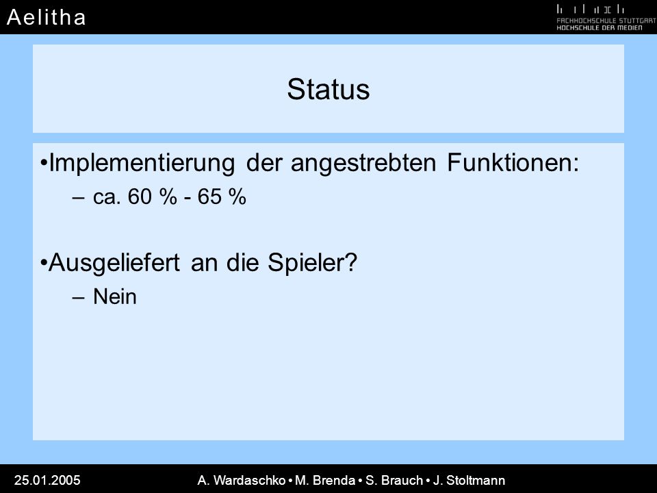 A. Wardaschko • M. Brenda • S. Brauch • J. Stoltmann