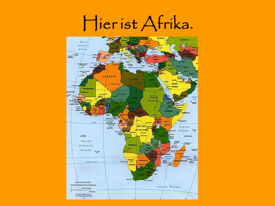 Hier ist Afrika.