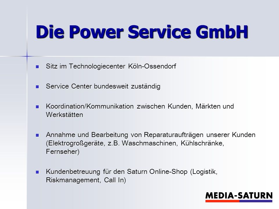 Die Power Service GmbH Sitz im Technologiecenter Köln-Ossendorf