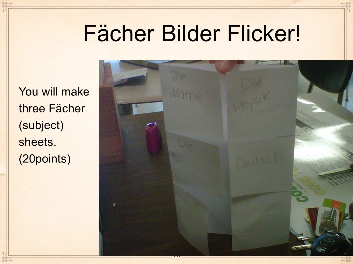 Fächer Bilder Flicker! You will make Click to edit Master text styles