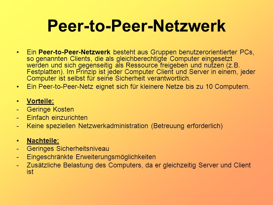 Peer-to-Peer-Netzwerk