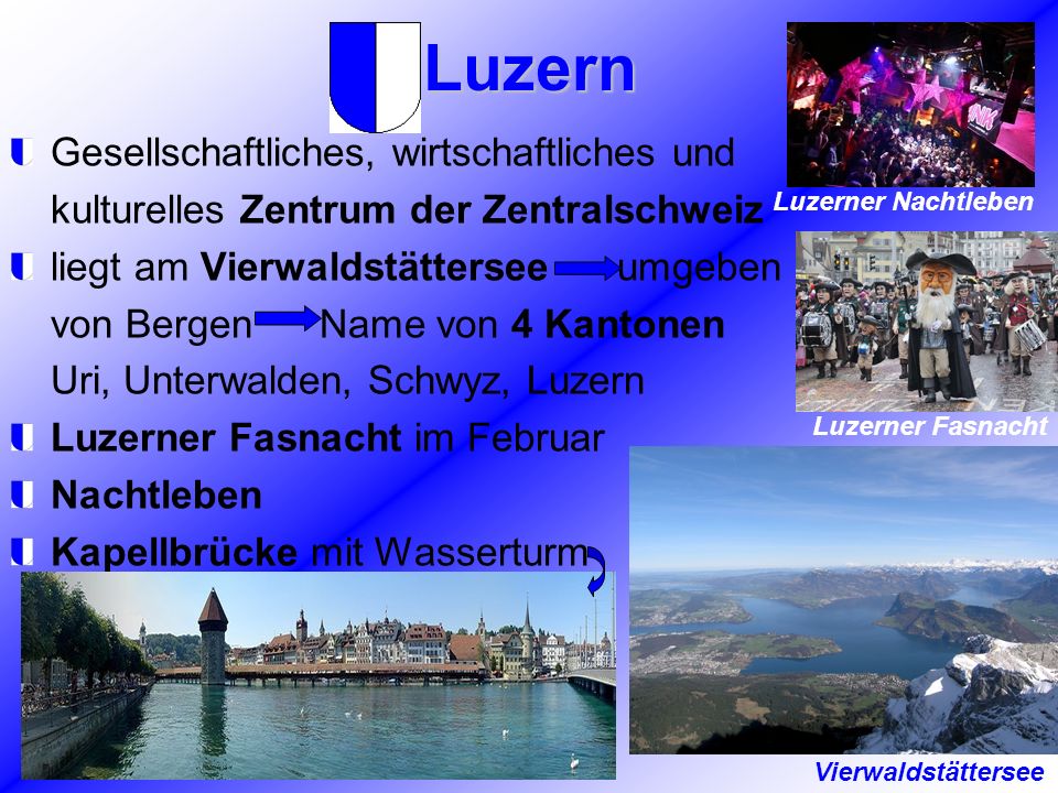 Luzern Gesellschaftliches, wirtschaftliches und