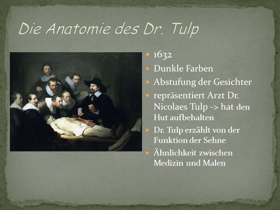 Die Anatomie des Dr. Tulp