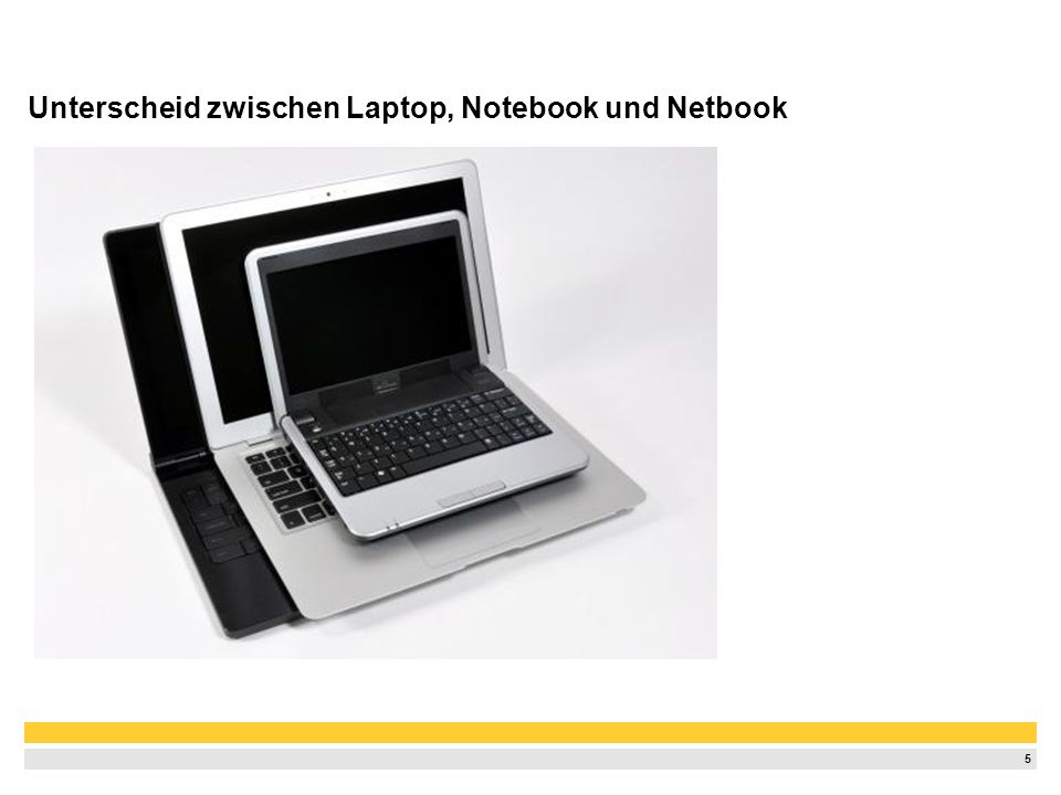 Unterscheid zwischen Laptop, Notebook und Netbook