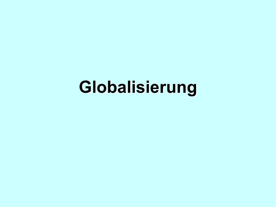 Globalisierung