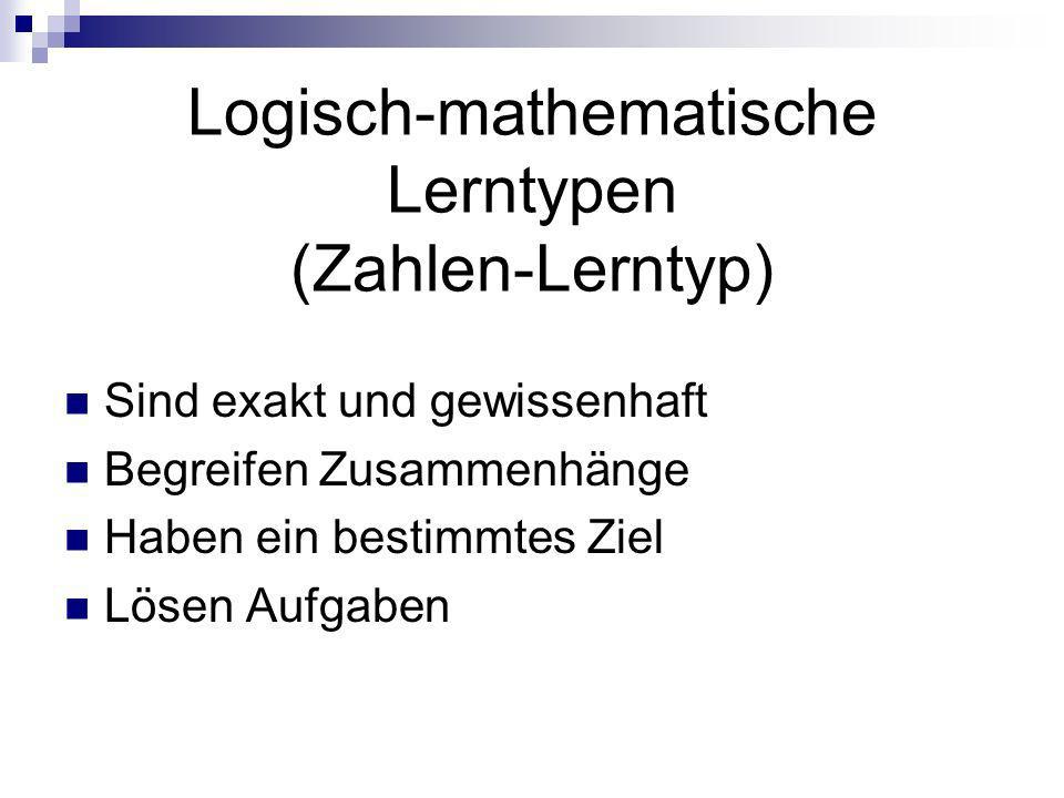 Logisch-mathematische Lerntypen (Zahlen-Lerntyp)