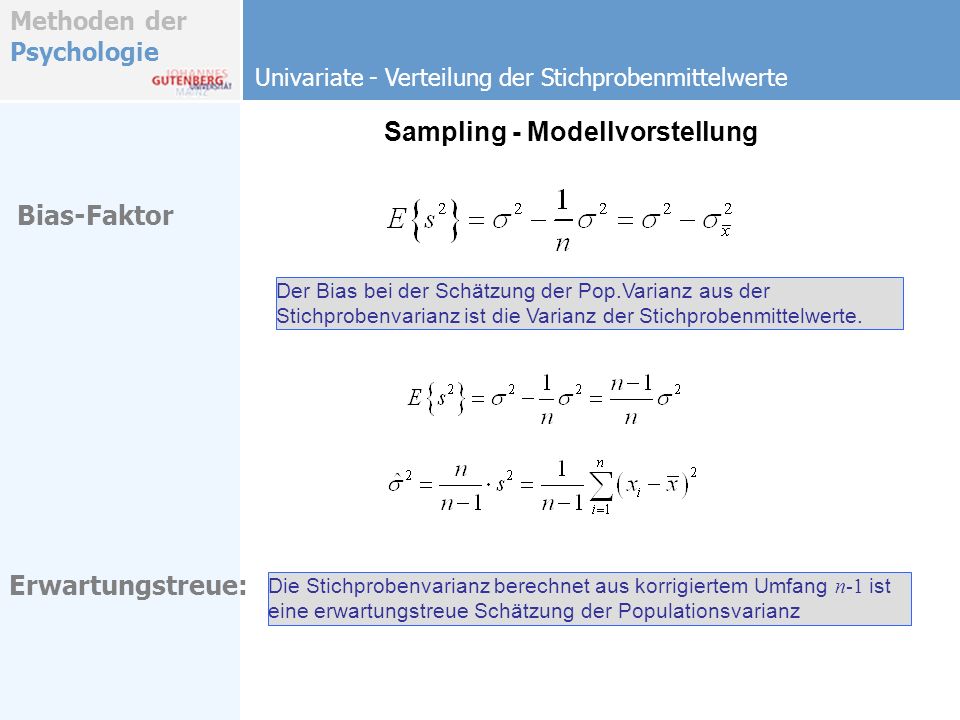 Sampling - Modellvorstellung