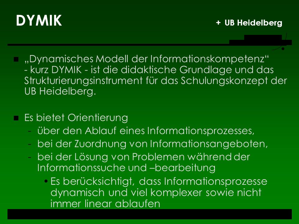 DYMIK + UB Heidelberg