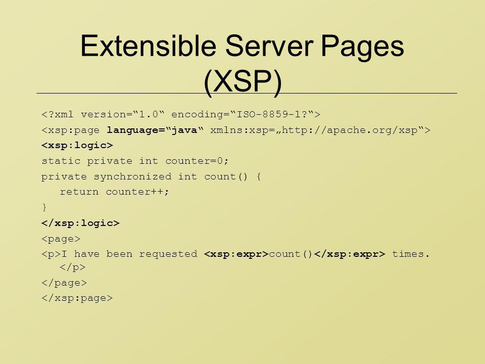 Extensible Server Pages (XSP)