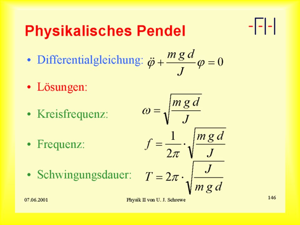 Physicalisches Pendel