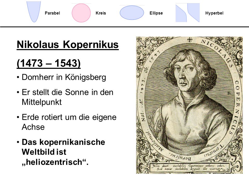 Nikolaus Kopernikus (1473 – 1543) Domherr in Königsberg