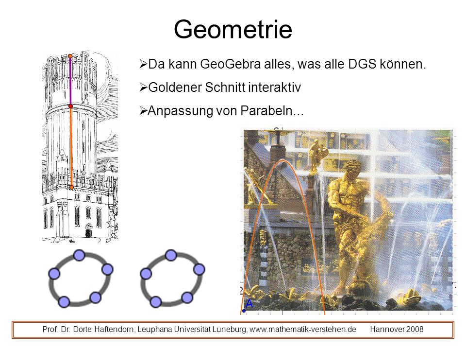 Geometrie Da kann GeoGebra alles, was alle DGS können.